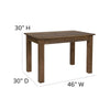 Rectangular Antique Rustic Solid Pine Farm Dining Table