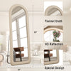 Irregular Full Length Mirror Free Standing with Flannel Frame