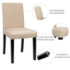 Lacoo Dining Chairs Modern Upholstered Set of 4 Fabric Dining Chairs