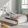 Twin Platform Bed Frame with Storage Drawers, Kids Twin Size Bed Frame