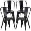 Metal Chairs Dining Stackable Dining Chairs Indoor/Out Door