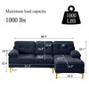 Convertible Sectional Sofa Couch, Convertible L Shaped Couch with Reversible Chaise